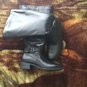 NWOT Black Riding Boots
